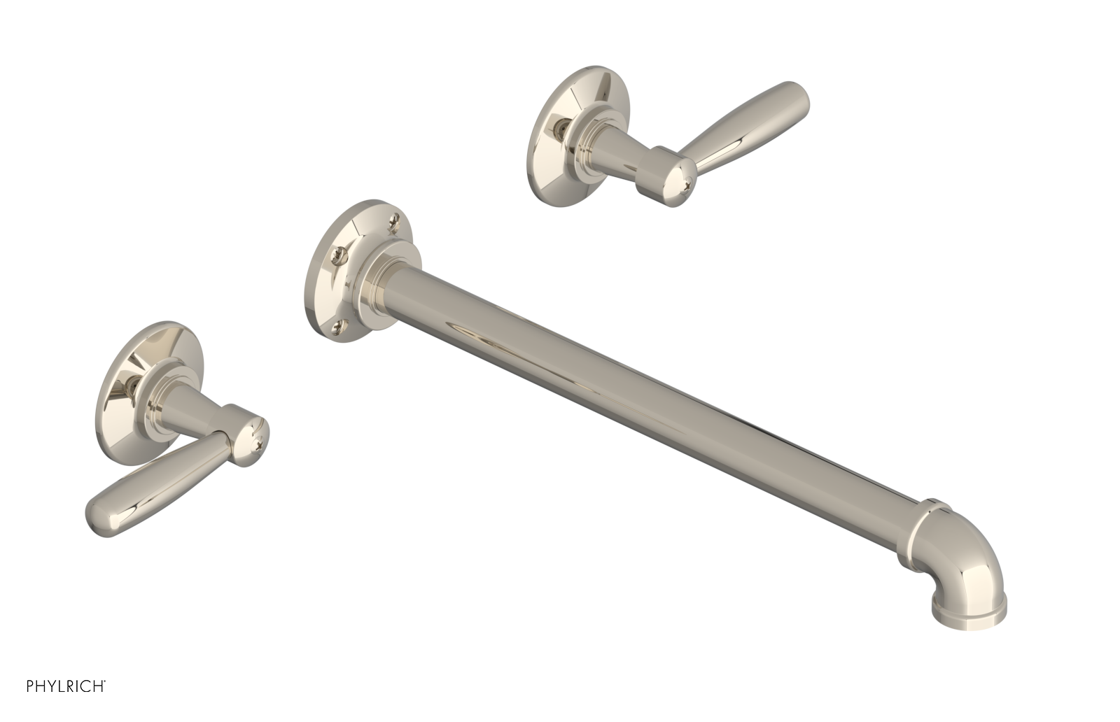 WORKS 2 Wall Lavatory Set 12" Spout - Lever Handles 221-12-12 — image 1