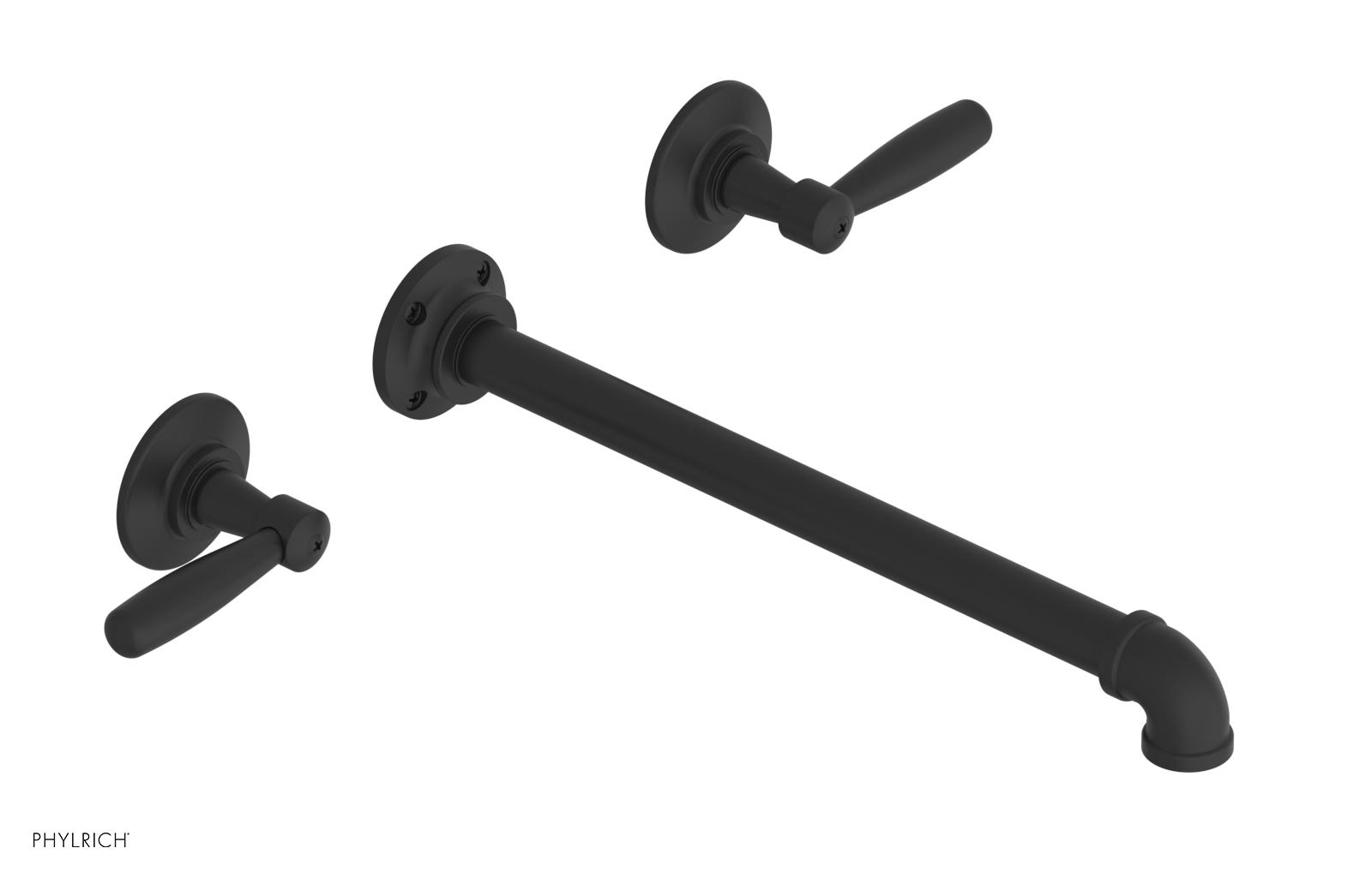 WORKS 2 Wall Lavatory Set 12" Spout - Lever Handles 221-12-12 — image 1