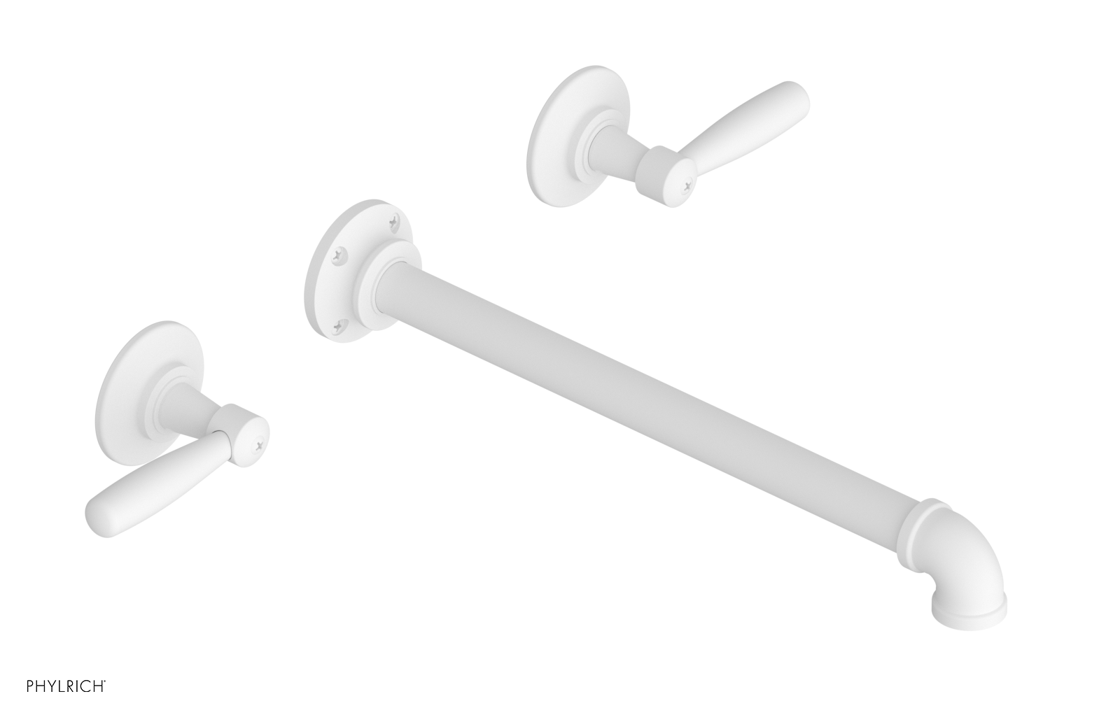 WORKS 2 Wall Lavatory Set 12" Spout - Lever Handles 221-12-12 — image 1
