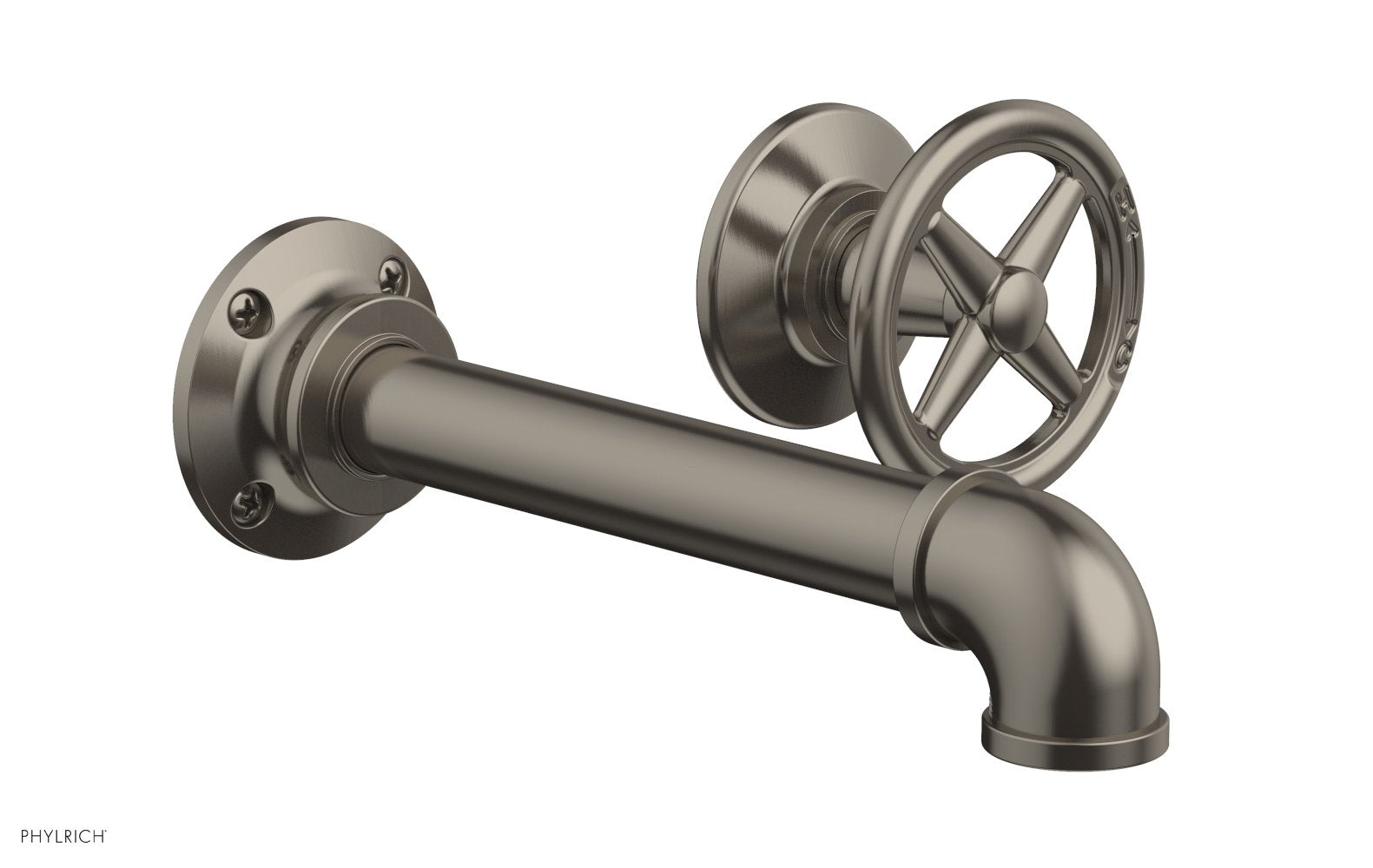 WORKS 2 Single Handle Wall Lavatory Set - Cross Handles 221-15