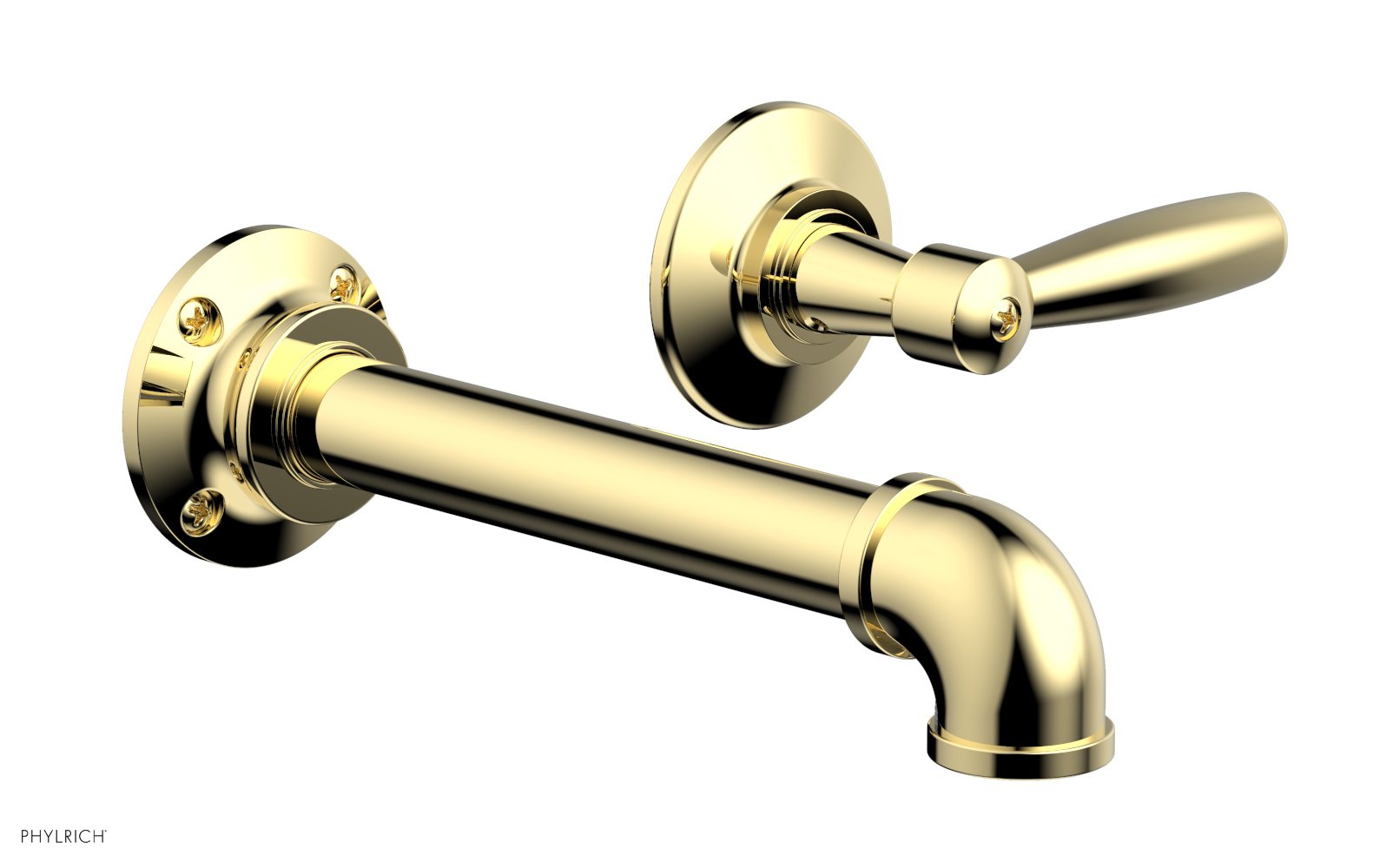 WORKS 2 Single Handle Wall Lavatory Set - Lever Handles 221-16