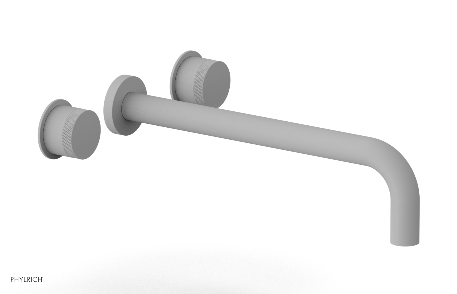 Basic II 12" Wall Lavatory Set - Knurled Handles 230-11-12