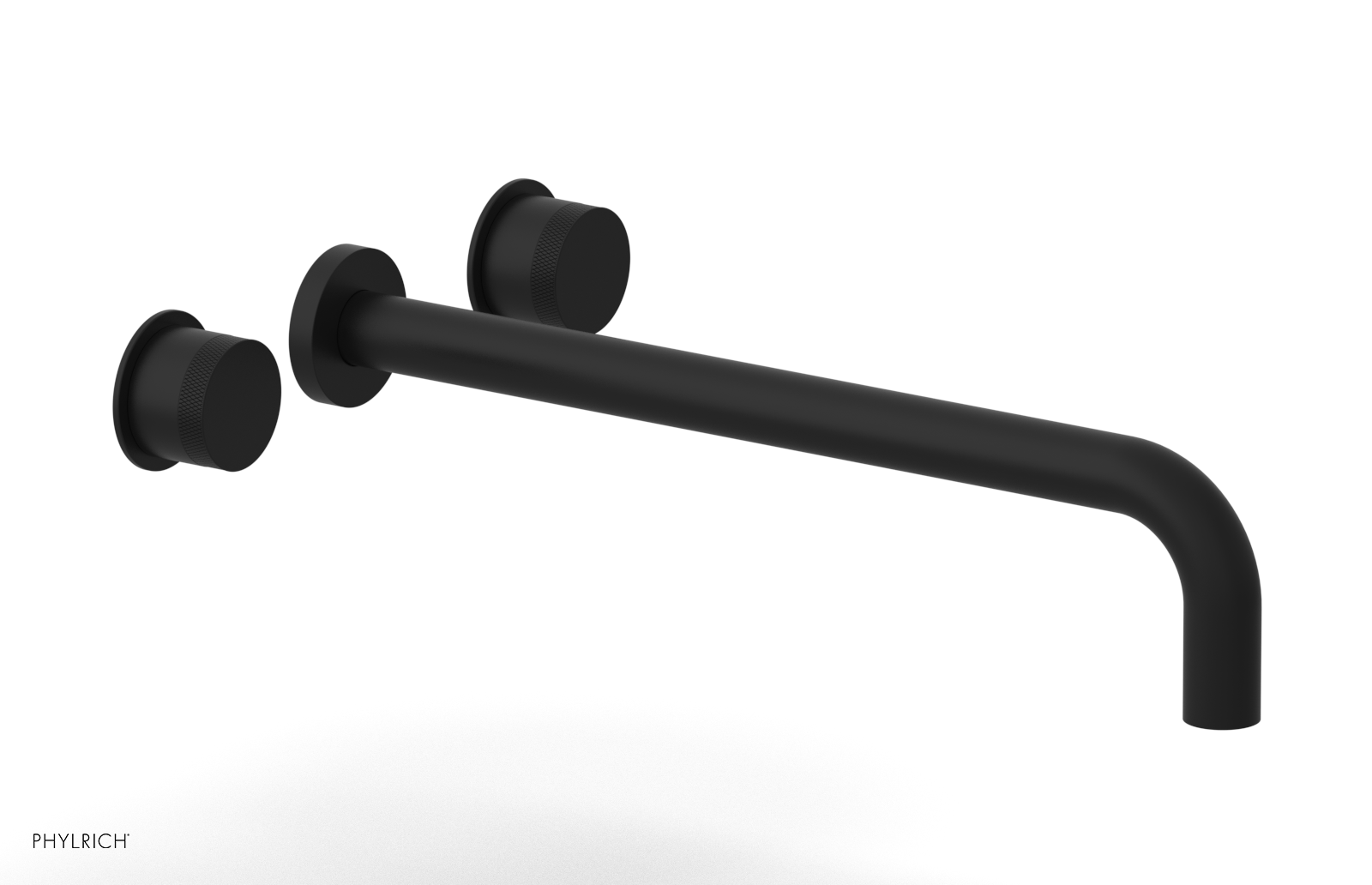 Basic II 14" Wall Lavatory Set - Knurled Handles 230-11-14