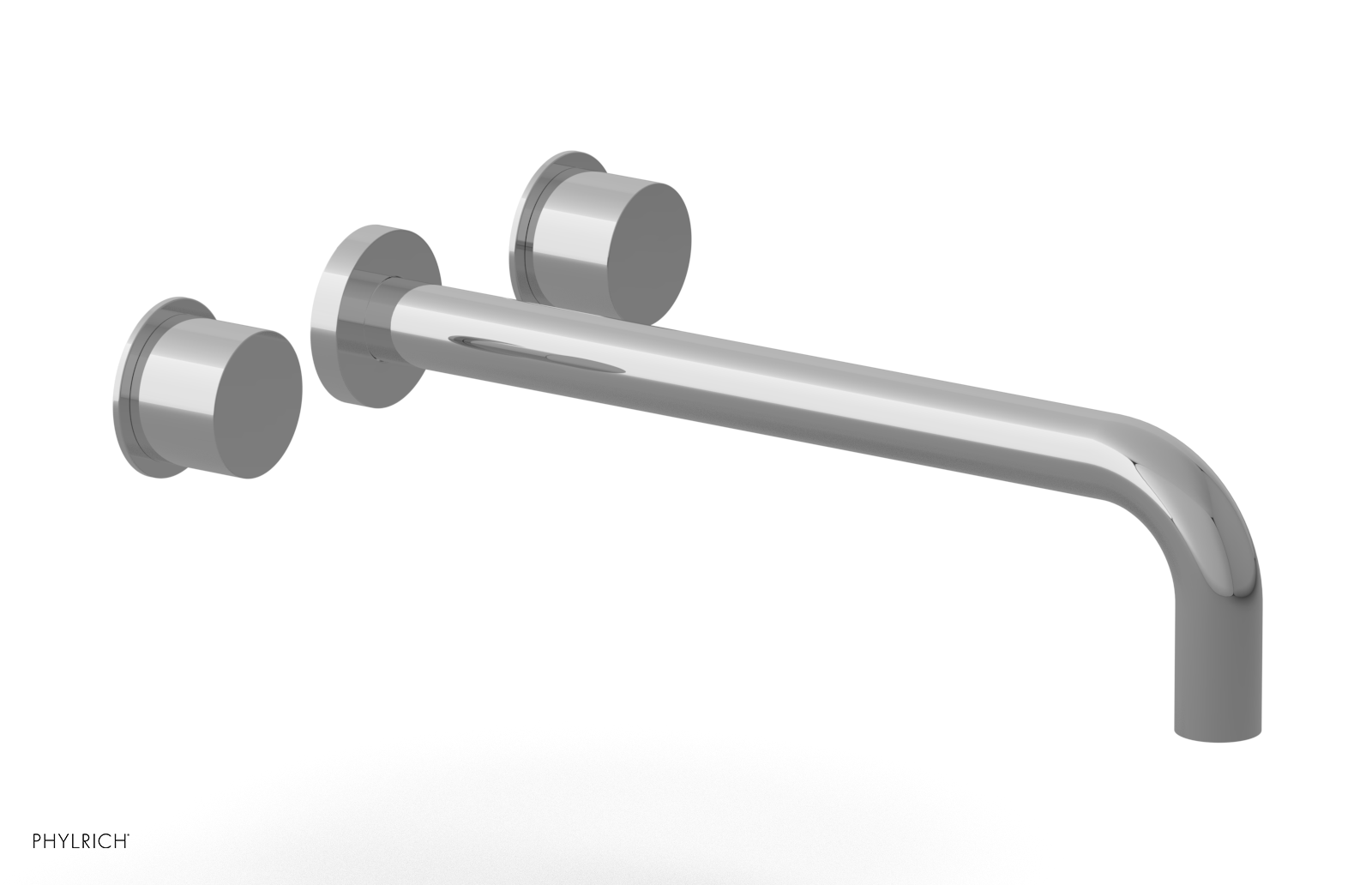 Basic II 12" Wall Lavatory Set - Smooth Handles 230-12-12