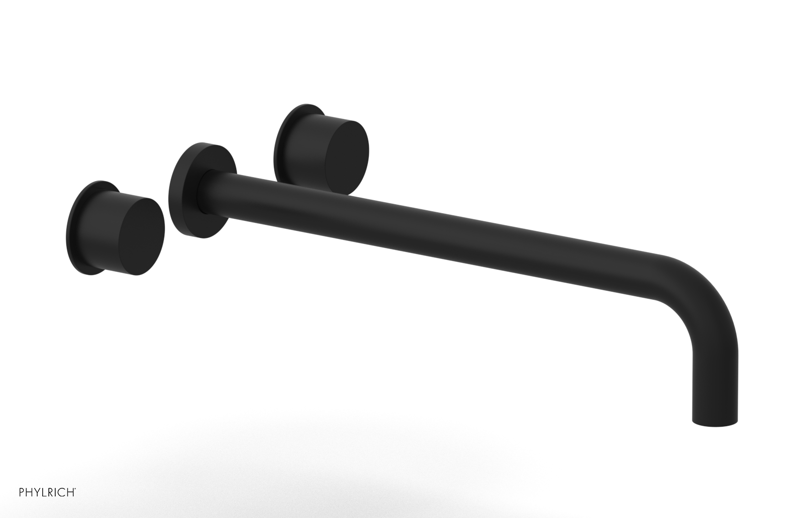 Basic II 14" Wall Lavatory Set - Smooth Handles 230-12-14