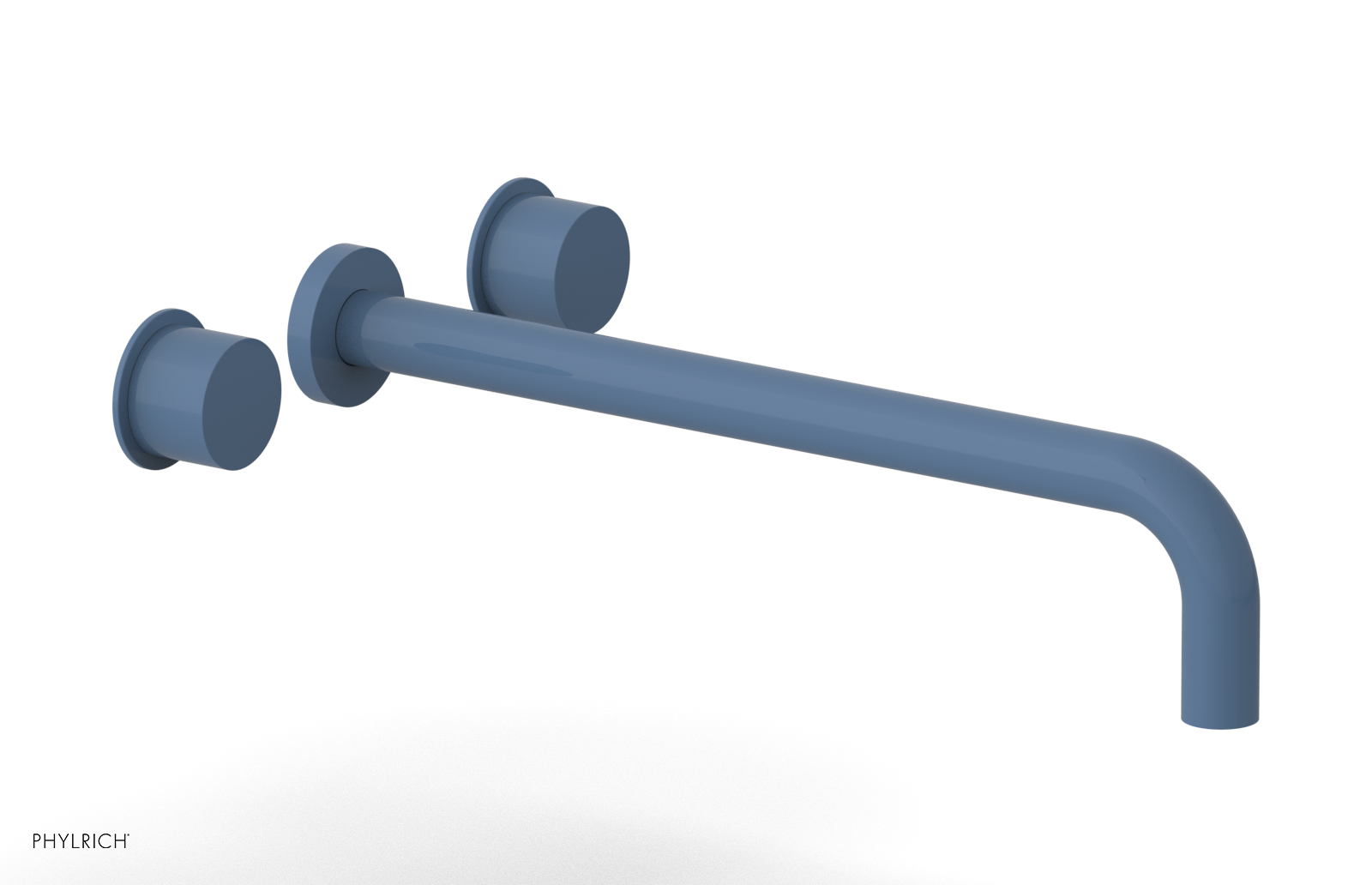 Basic II 14" Wall Lavatory Set - Smooth Handles 230-12-14