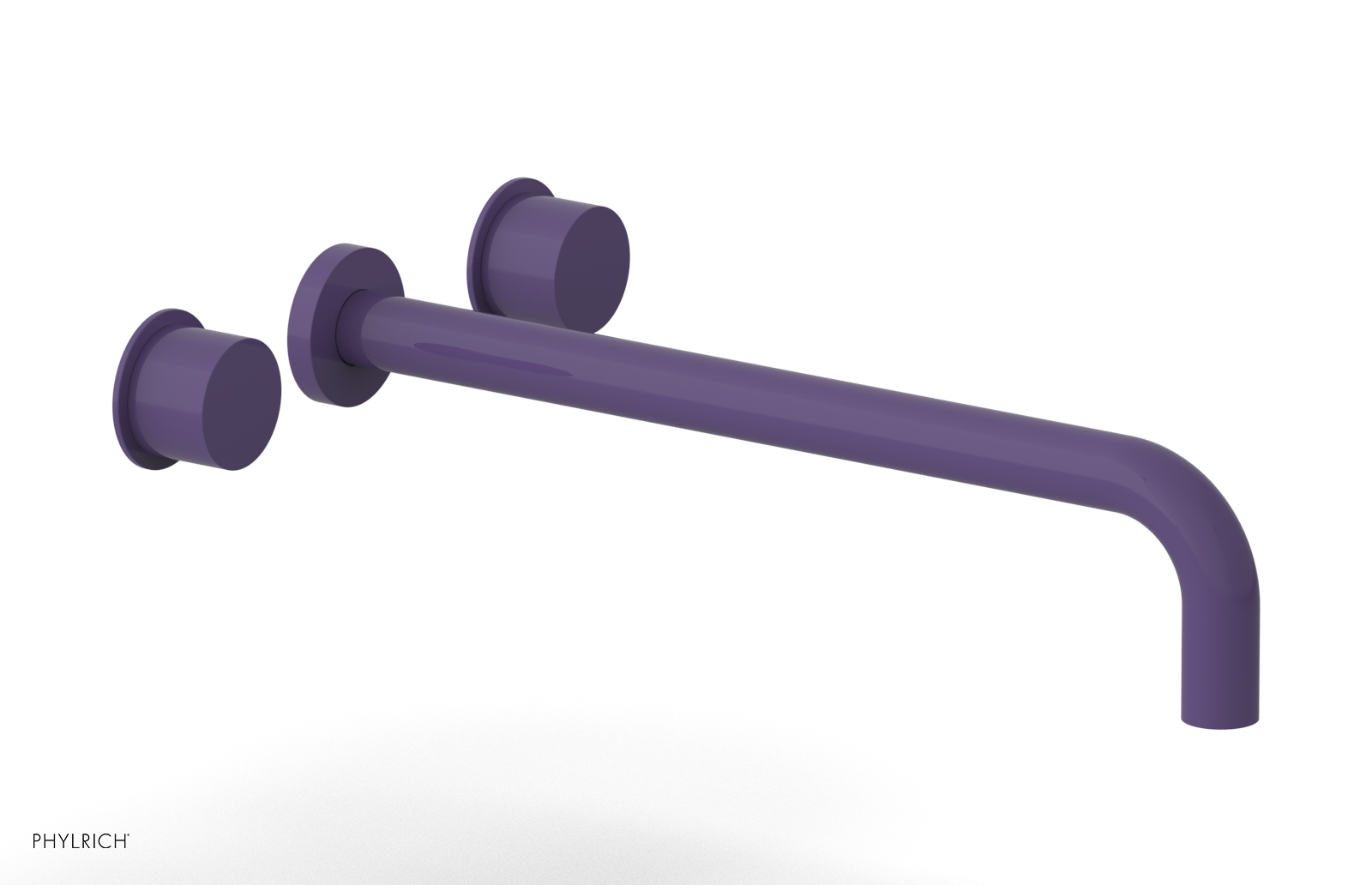 Basic II 14" Wall Lavatory Set - Smooth Handles 230-12-14