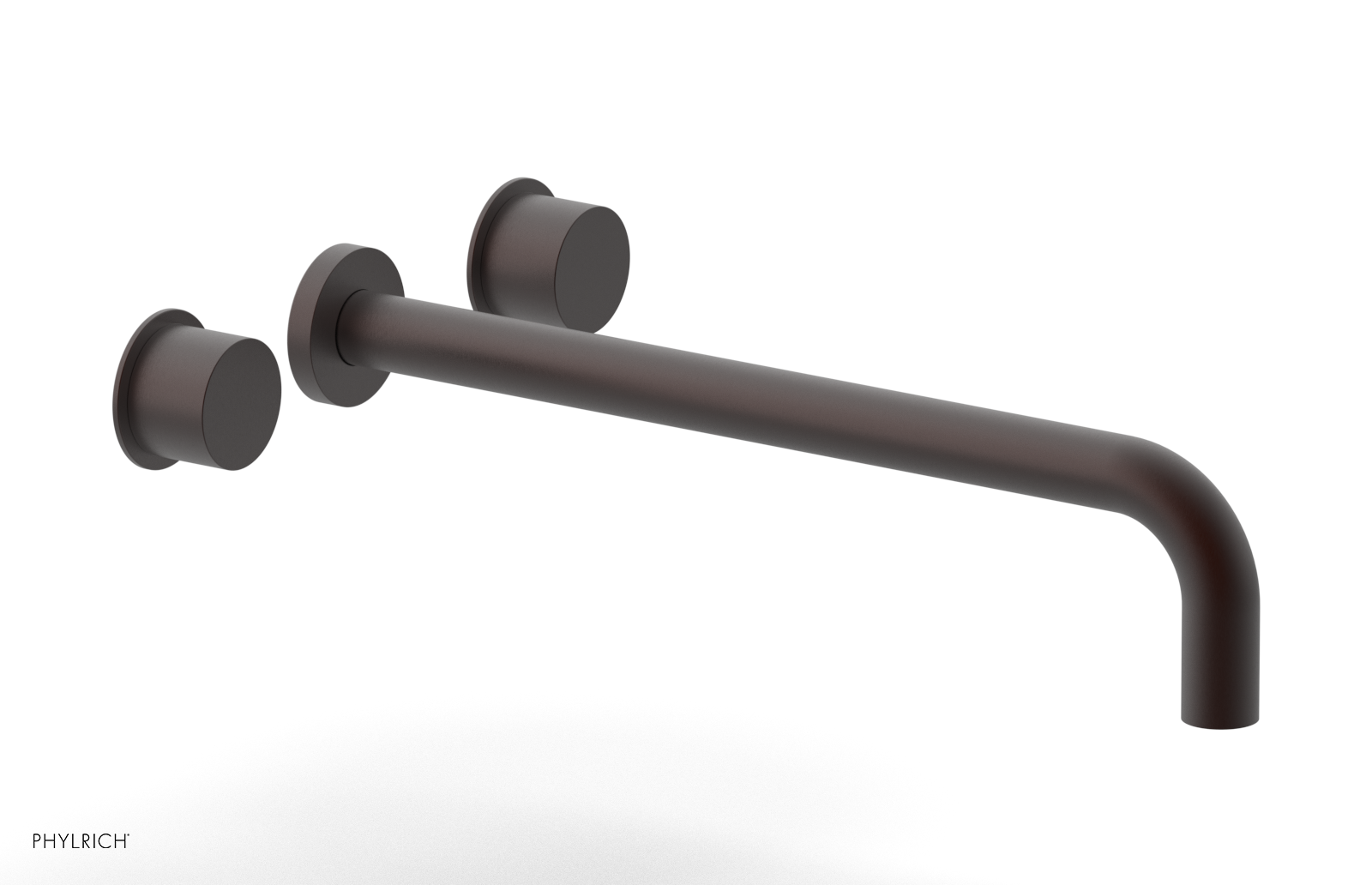 Basic II 14"  Wall Lavatory Set - Smooth Handles 230-12-14