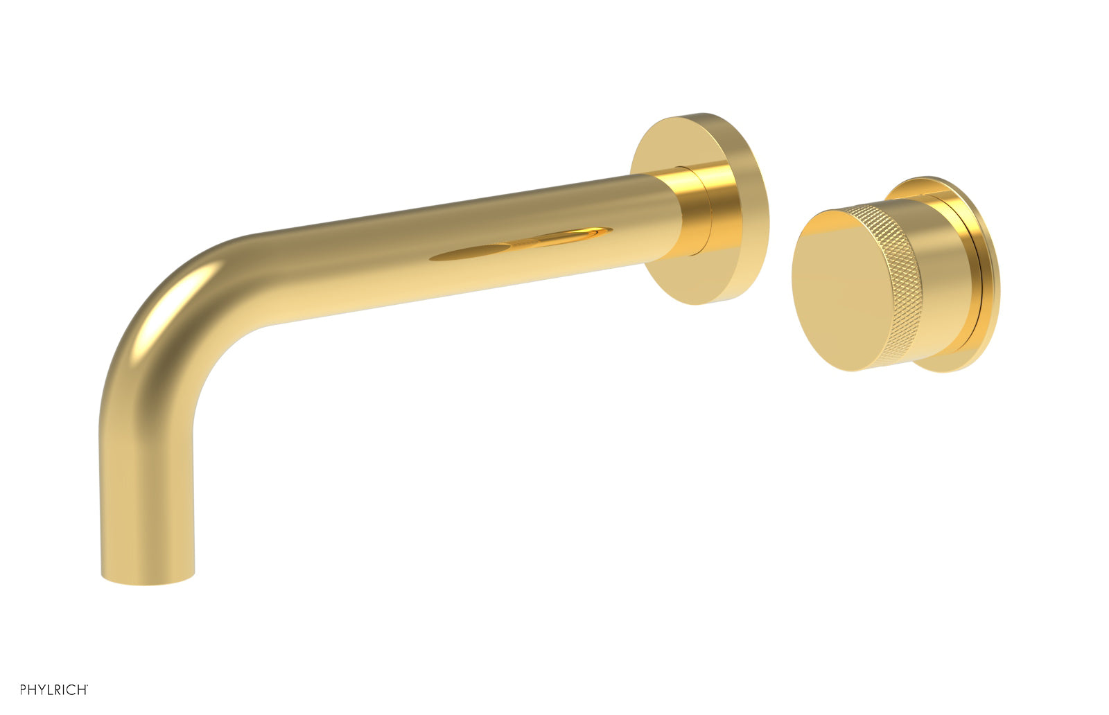 Basic II Single Handle Wall Lavatory Set - Knurled Handle 230-18