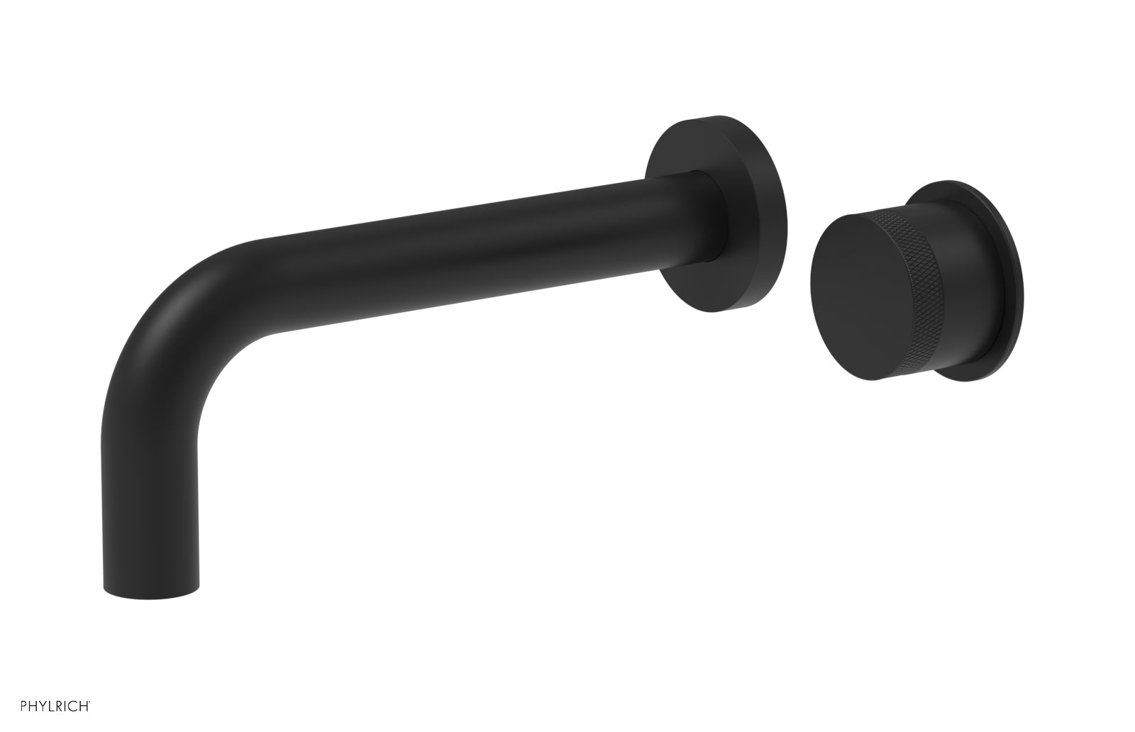 Basic II Single Handle Wall Lavatory Set - Knurled Handle 230-18