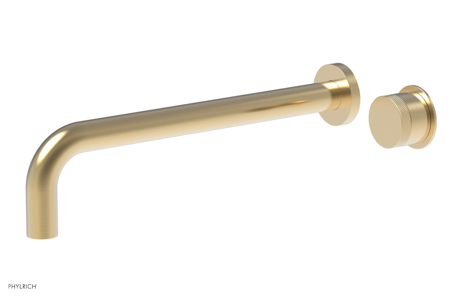 Basic II 12" Single Handle Wall Lavatory Set - Knurled Handle 230-18-12 — image 1