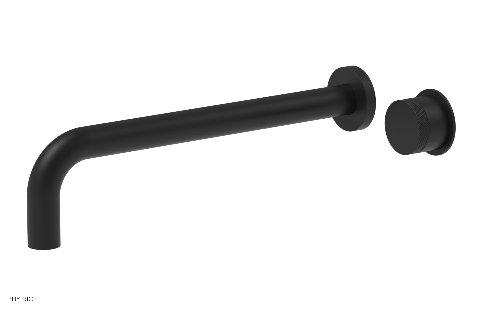 Basic II 12" Single Handle Wall Lavatory Set - Knurled Handle 230-18-12