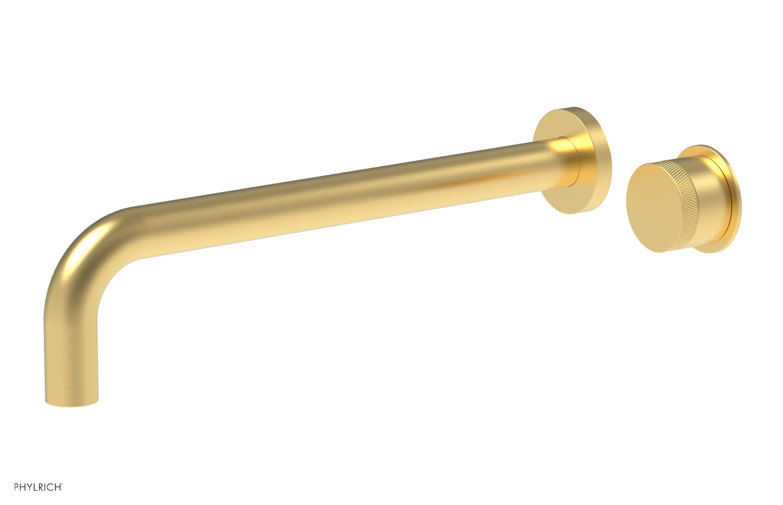 Basic II 12" Single Handle Wall Lavatory Set - Knurled Handle 230-18-12