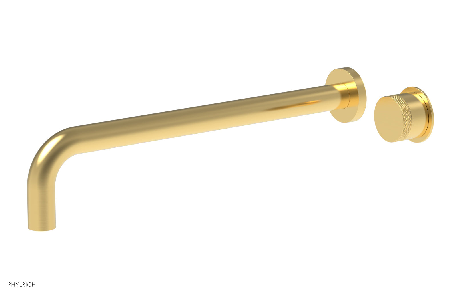 Basic II 14" Single Handle Wall Lavatory Set - Knurled Handle 230-18-14