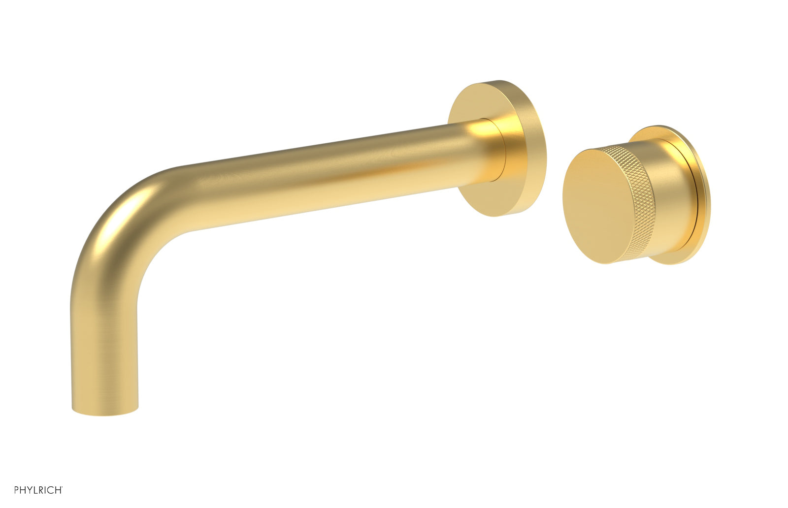 Basic II Single Handle Wall Lavatory Set - Knurled Handle 230-18