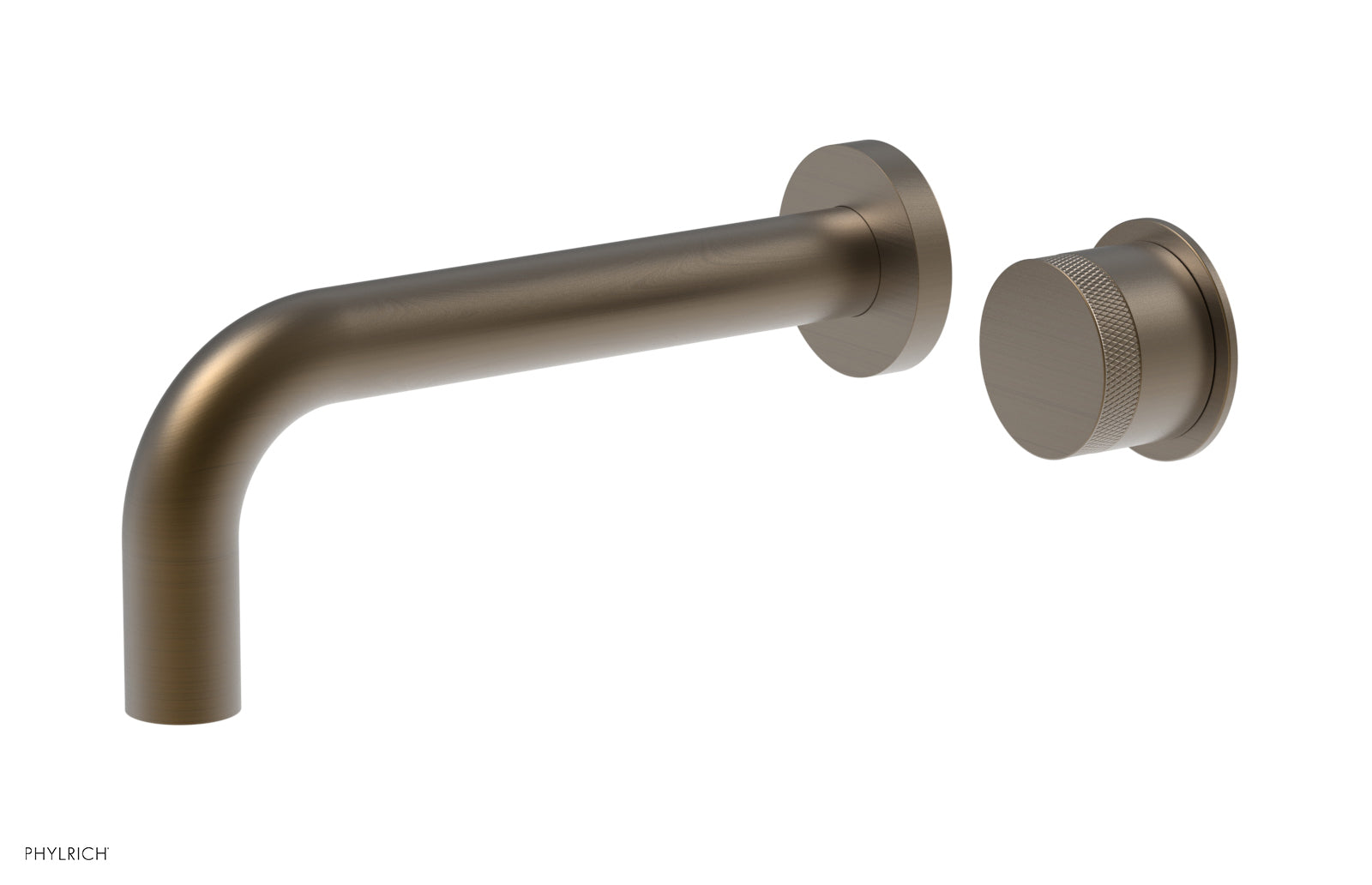 Basic II Single Handle Wall Lavatory Set - Knurled Handle 230-18