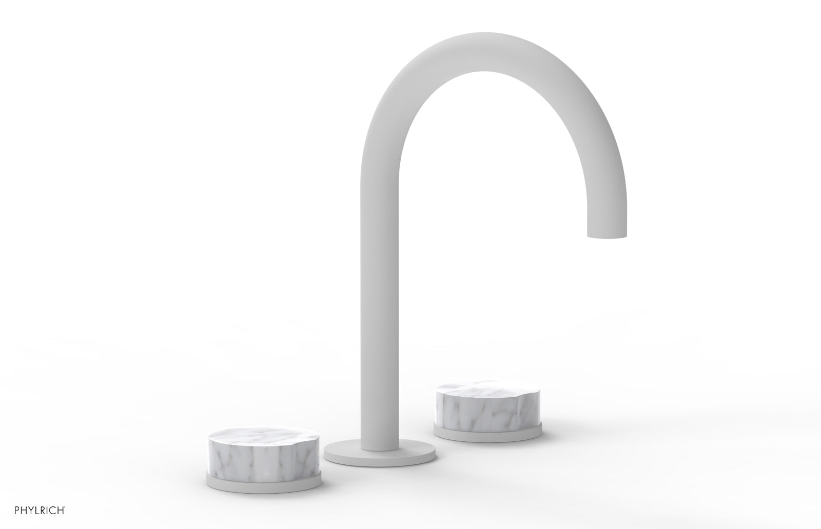 CIRC - Widespread Faucet - High Spout, Marble Handles 250-03