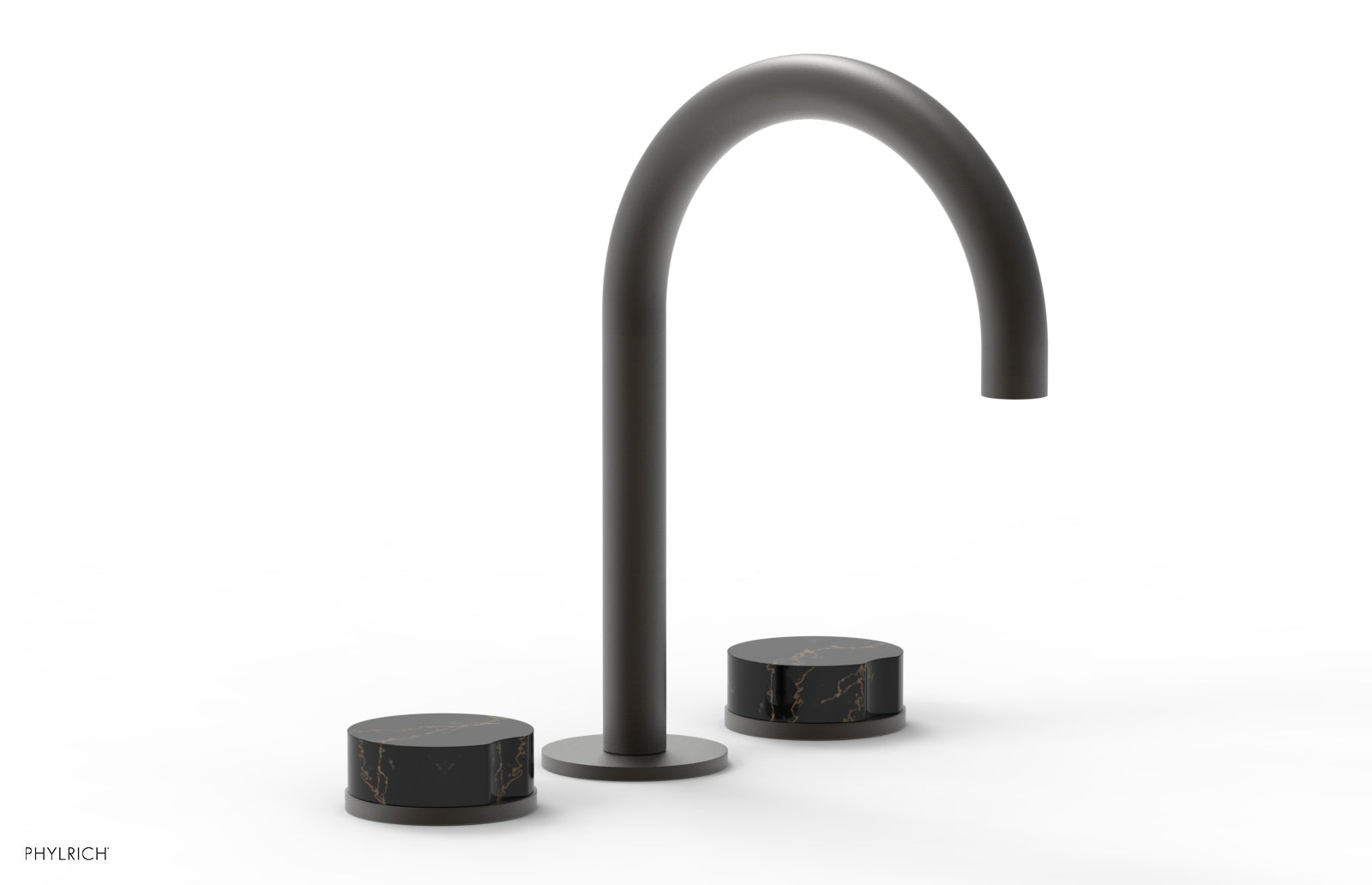 CIRC - Widespread Faucet - High Spout, Marble Handles 250-03