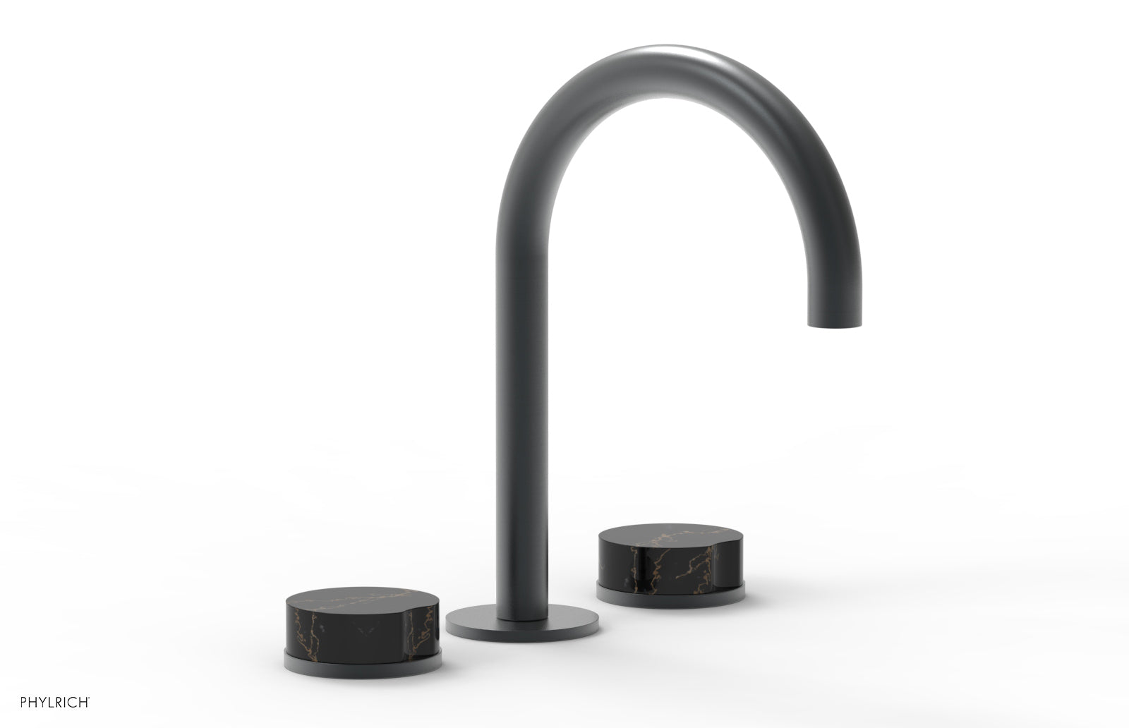 CIRC - Widespread Faucet - High Spout, Marble Handles 250-03