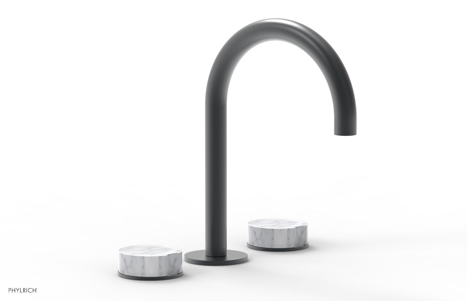 CIRC - Widespread Faucet - High Spout, Marble Handles 250-03 — image 1