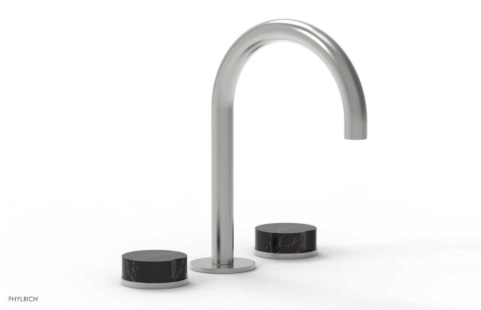 CIRC - Widespread Faucet - High Spout, Marble Handles 250-03