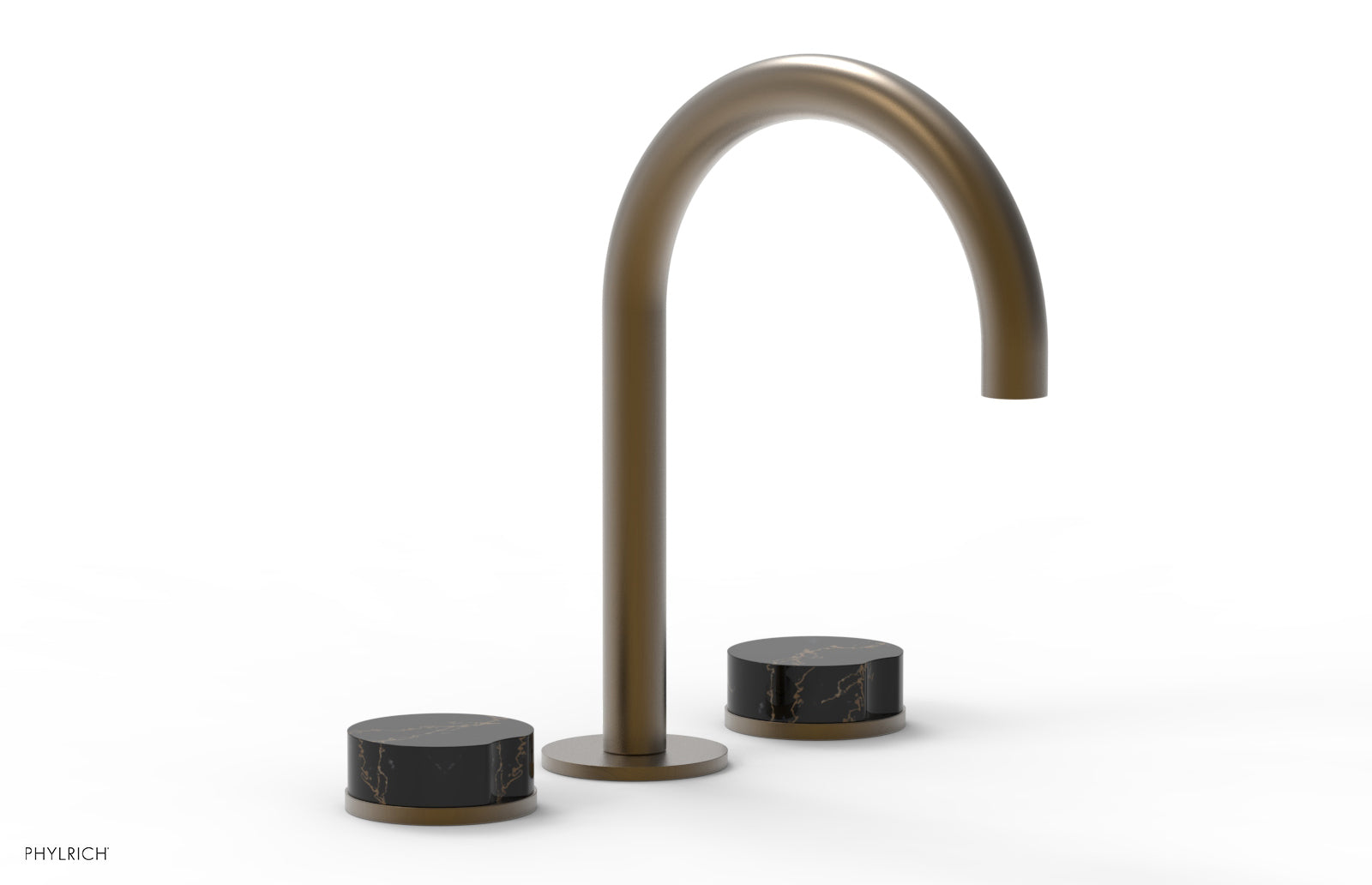 CIRC - Widespread Faucet - High Spout, Marble Handles 250-03