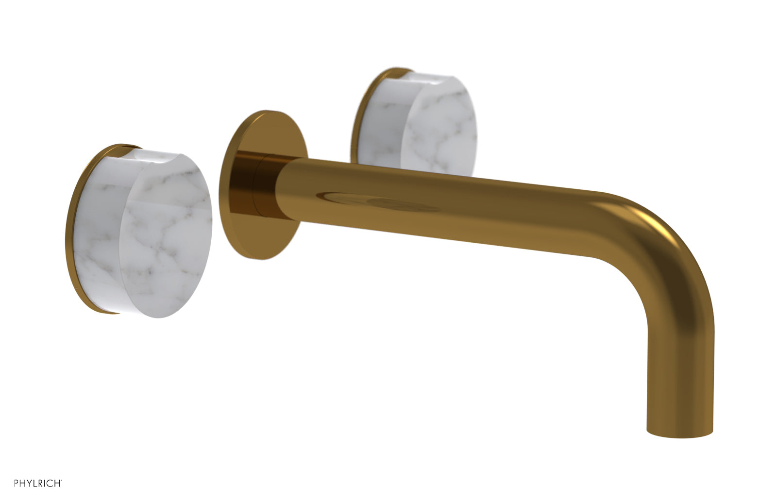 CIRC - Wall Lavatory Set , Marble Handles 250-13
