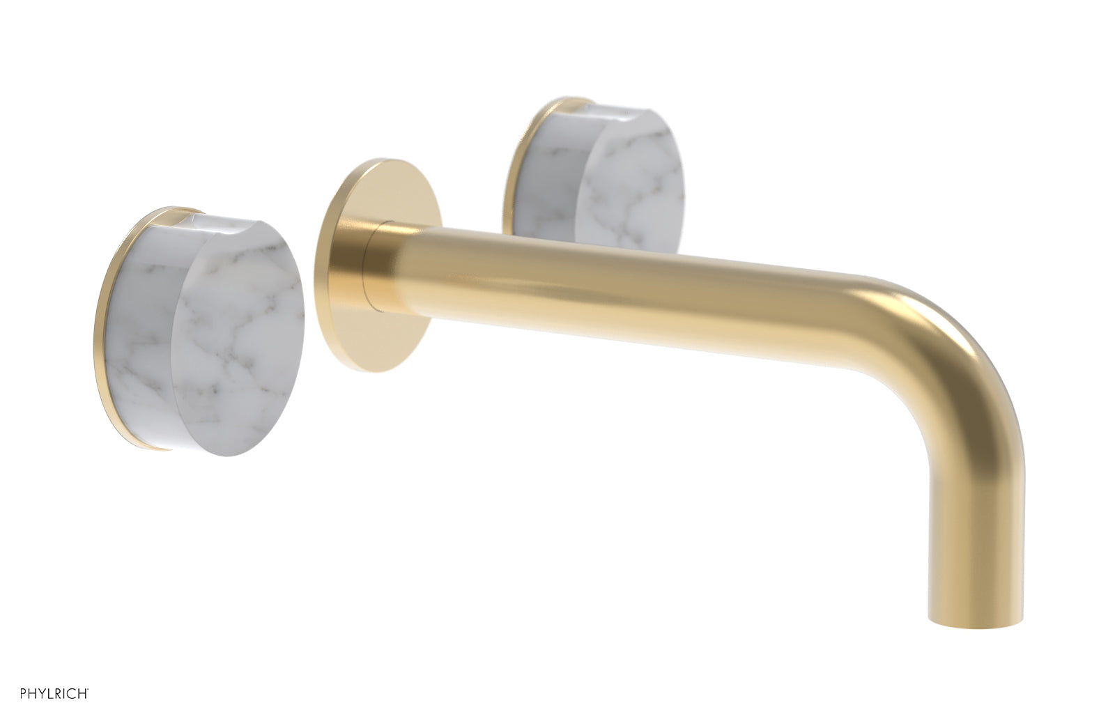 CIRC - Wall Lavatory Set , Marble Handles 250-13