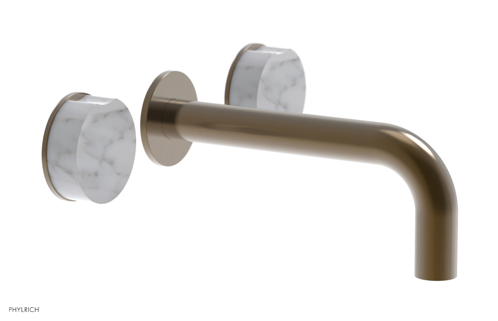 CIRC - Wall Lavatory Set , Marble Handles 250-13