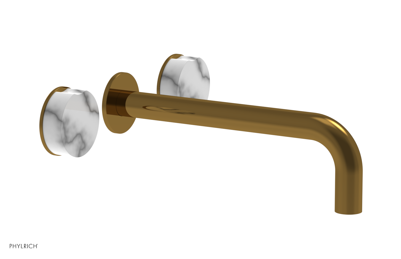 CIRC - 10" Wall Lavatory Set , Marble Handles 250-13-10 — image 1