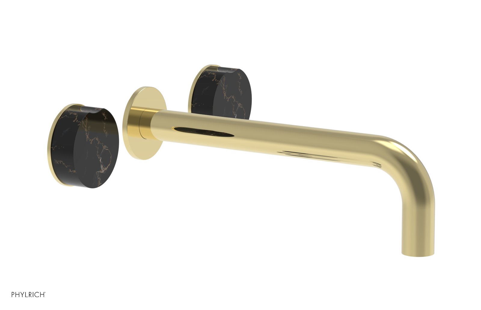 CIRC - 10" Wall Lavatory Set , Marble Handles 250-13-10 — image 1