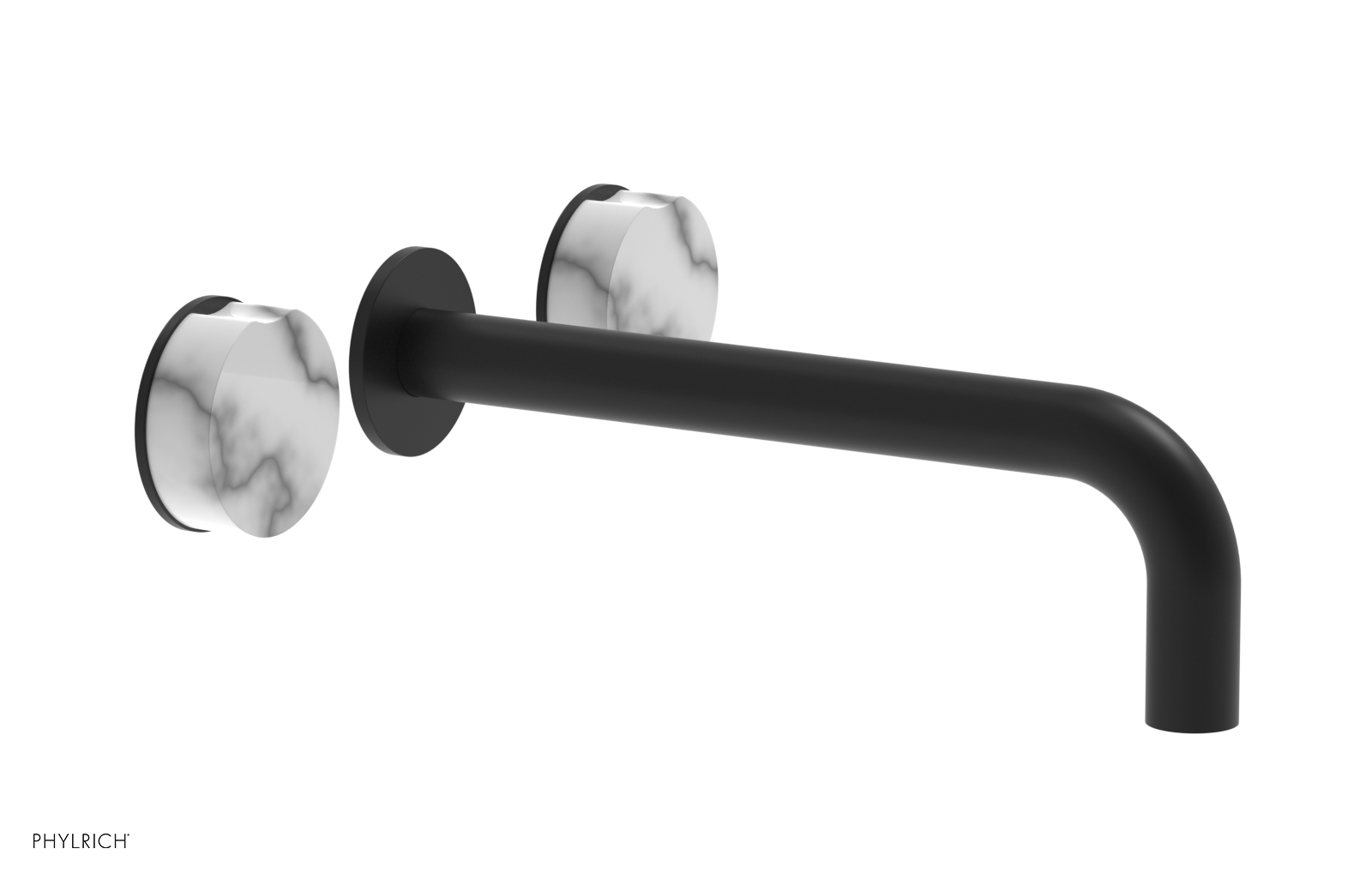 CIRC - 10" Wall Lavatory Set , Marble Handles 250-13-10