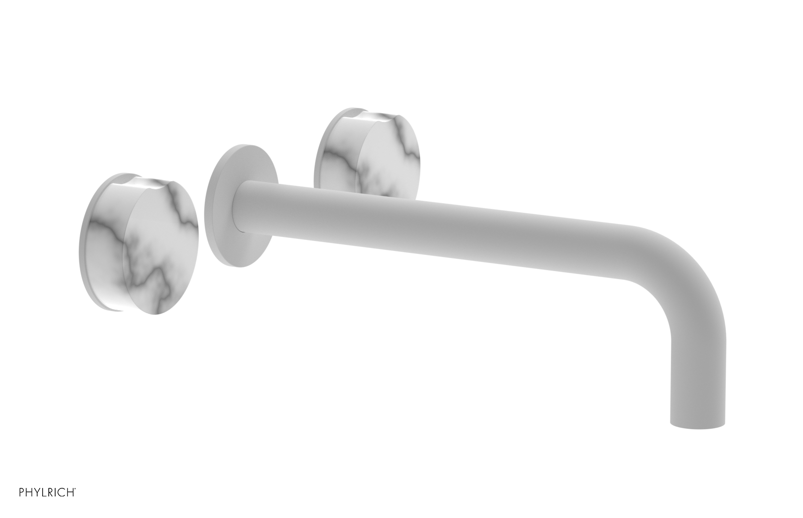 CIRC - 10" Wall Lavatory Set , Marble Handles 250-13-10