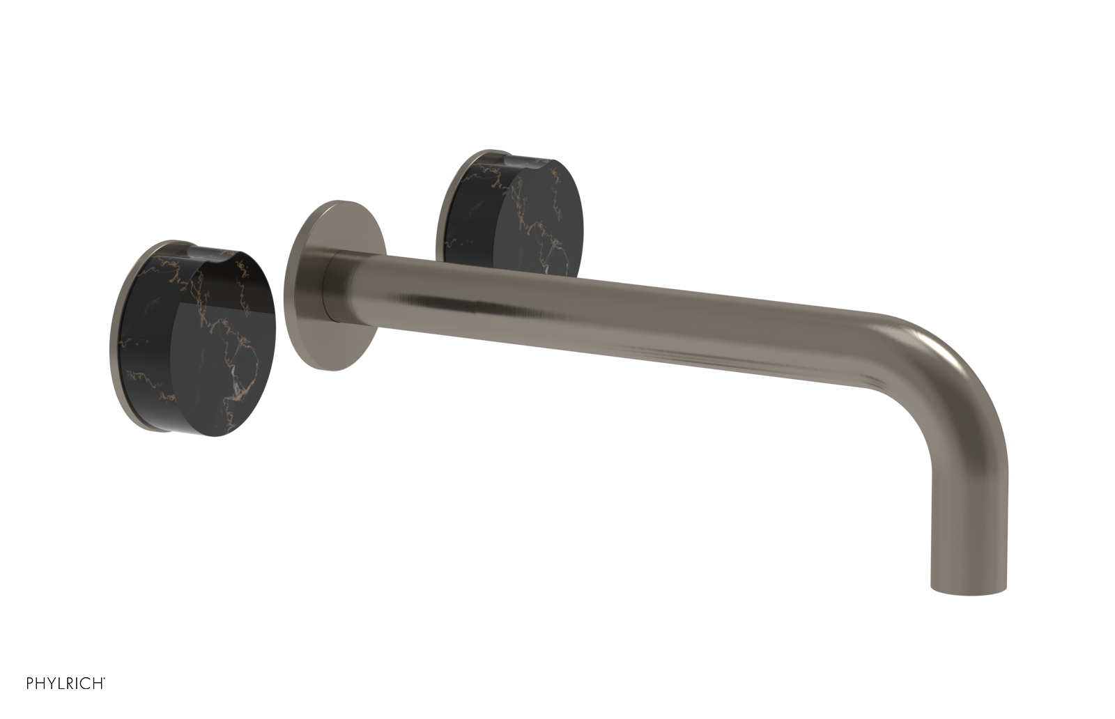 CIRC - 10" Wall Lavatory Set , Marble Handles 250-13-10