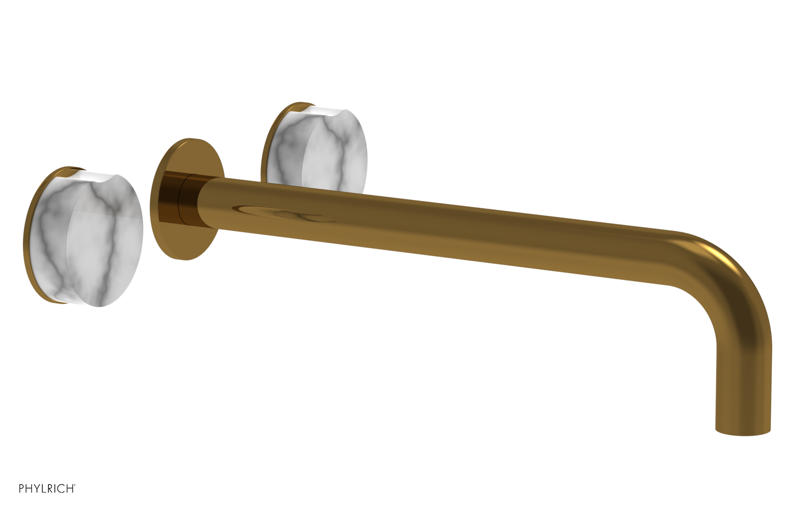 CIRC - 12" Wall Lavatory Set , Marble Handles 250-13-12 — image 1