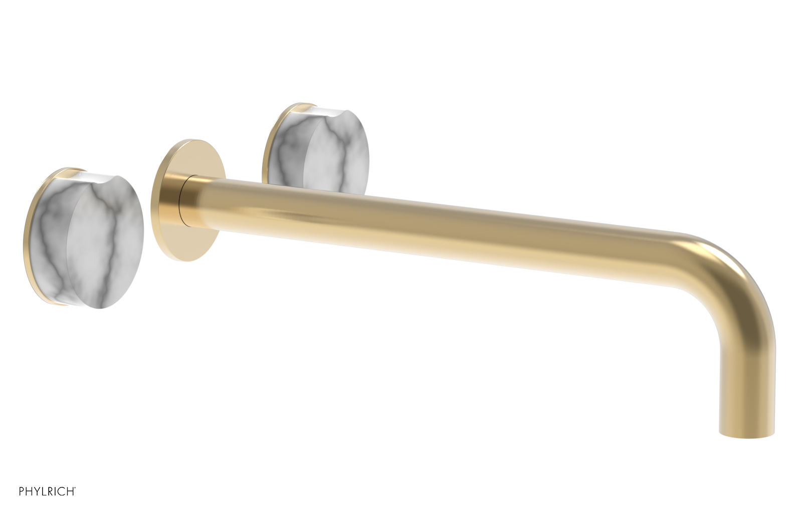 CIRC - 12" Wall Lavatory Set , Marble Handles 250-13-12 — image 1