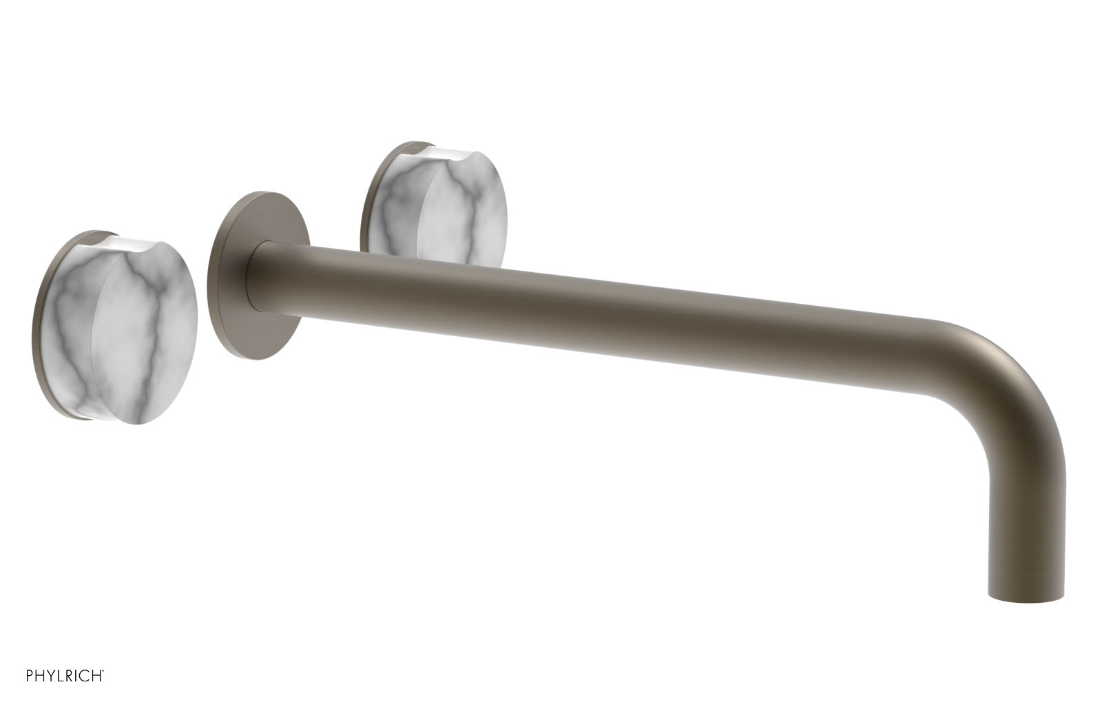 CIRC - 12" Wall Lavatory Set , Marble Handles 250-13-12 — image 1