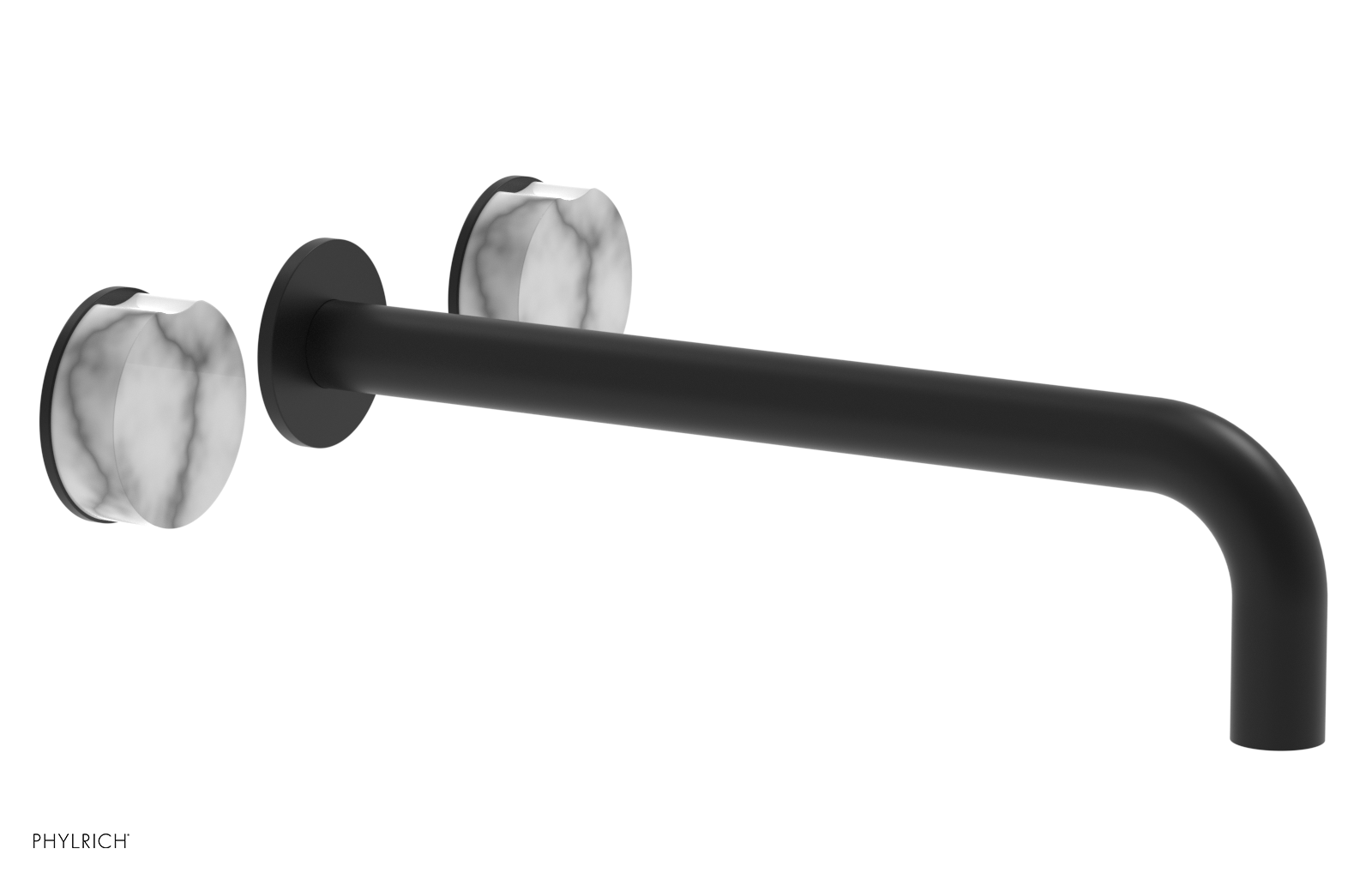 CIRC - 12" Wall Lavatory Set , Marble Handles 250-13-12 — image 1