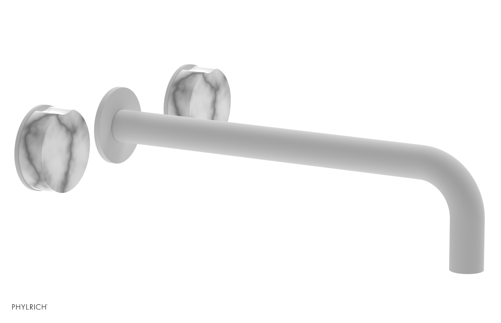CIRC - 12" Wall Lavatory Set , Marble Handles 250-13-12 — image 1