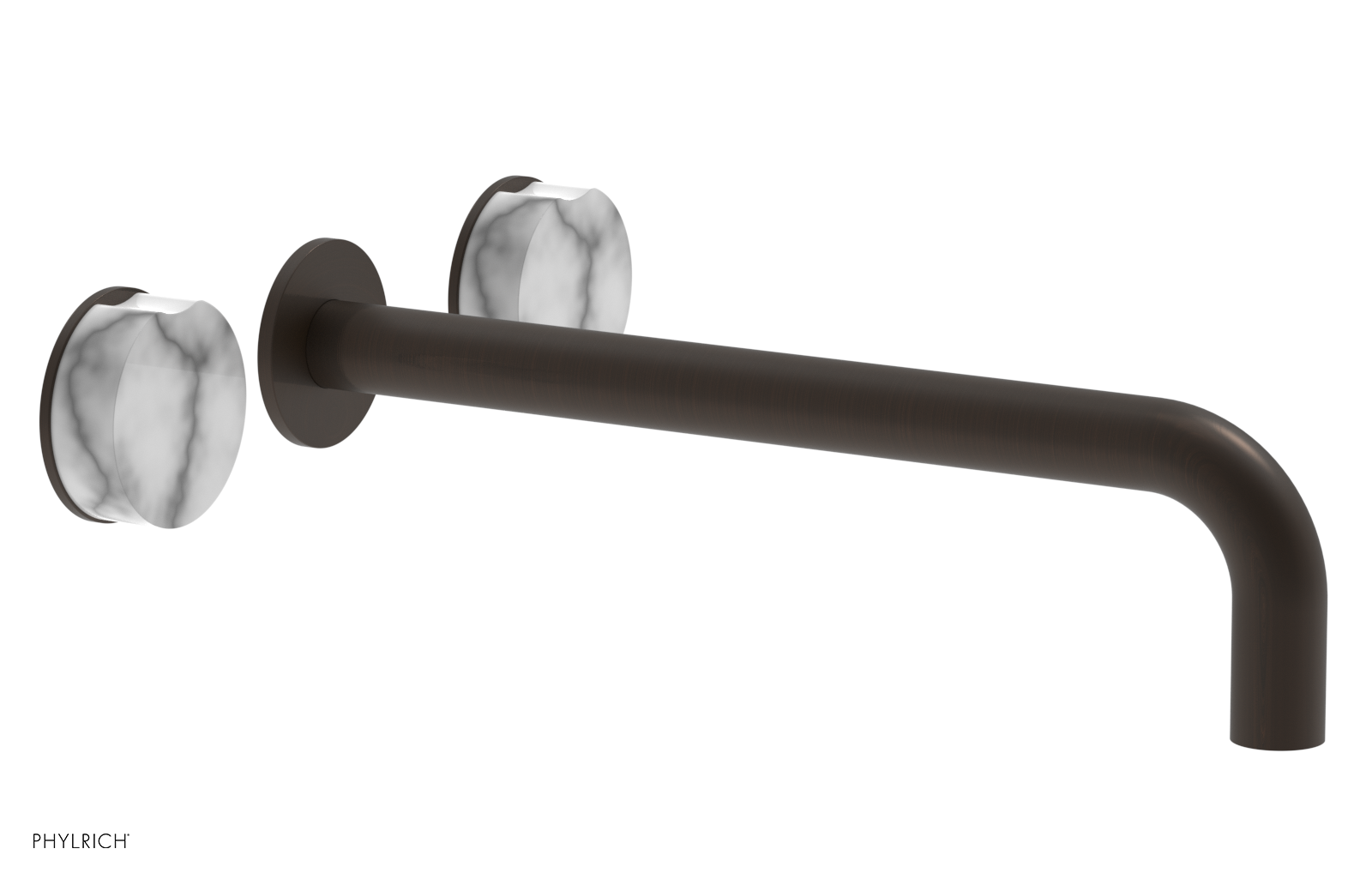 CIRC - 12" Wall Lavatory Set , Marble Handles 250-13-12 — image 1