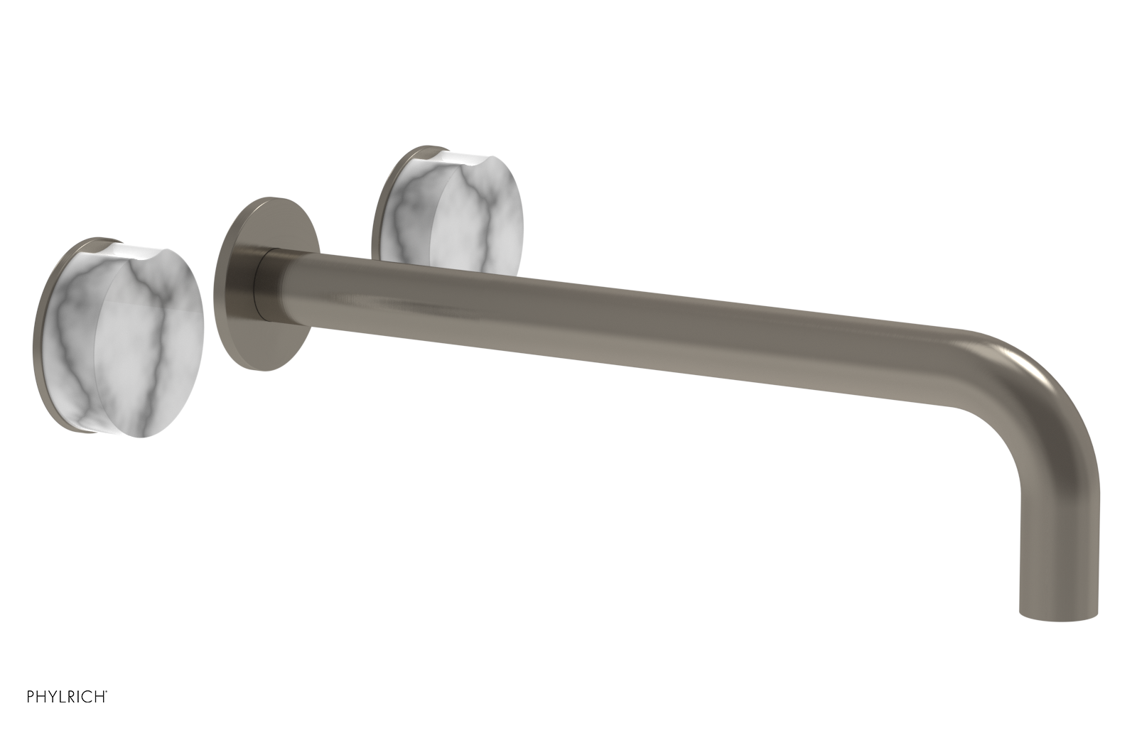 CIRC - 12" Wall Lavatory Set , Marble Handles 250-13-12