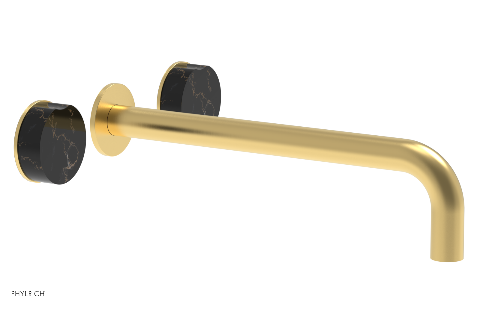 CIRC - 12" Wall Lavatory Set , Marble Handles 250-13-12