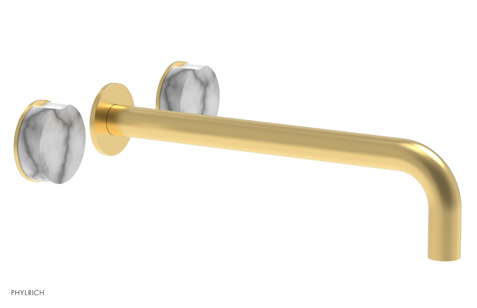 CIRC - 12" Wall Lavatory Set , Marble Handles 250-13-12 — image 1