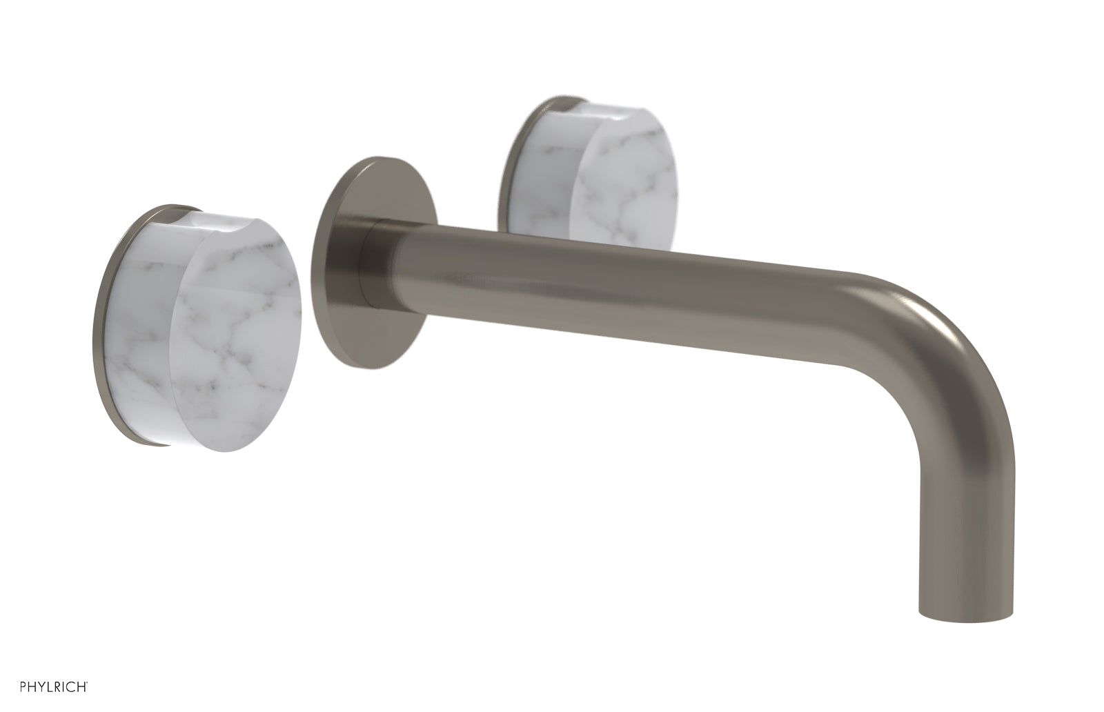 CIRC - Wall Lavatory Set , Marble Handles 250-13