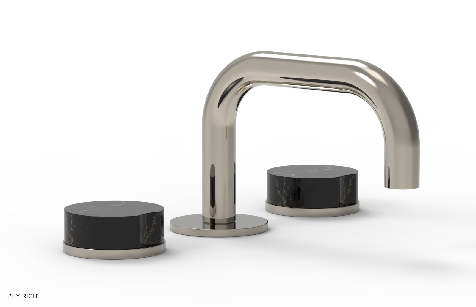 CIRC - Widespread Faucet - Low Spout, Marble Handles 250L-03