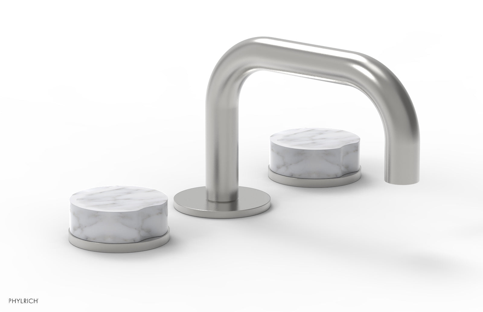 CIRC - Widespread Faucet - Low Spout, Marble Handles 250L-03