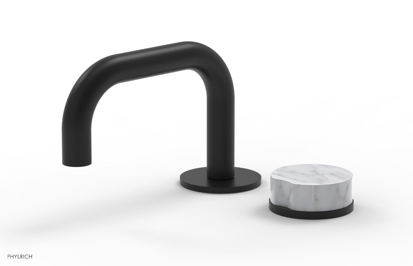 CIRC - Single Handle Faucet - Low Spout, Marble Handle 250L-06 — image 1