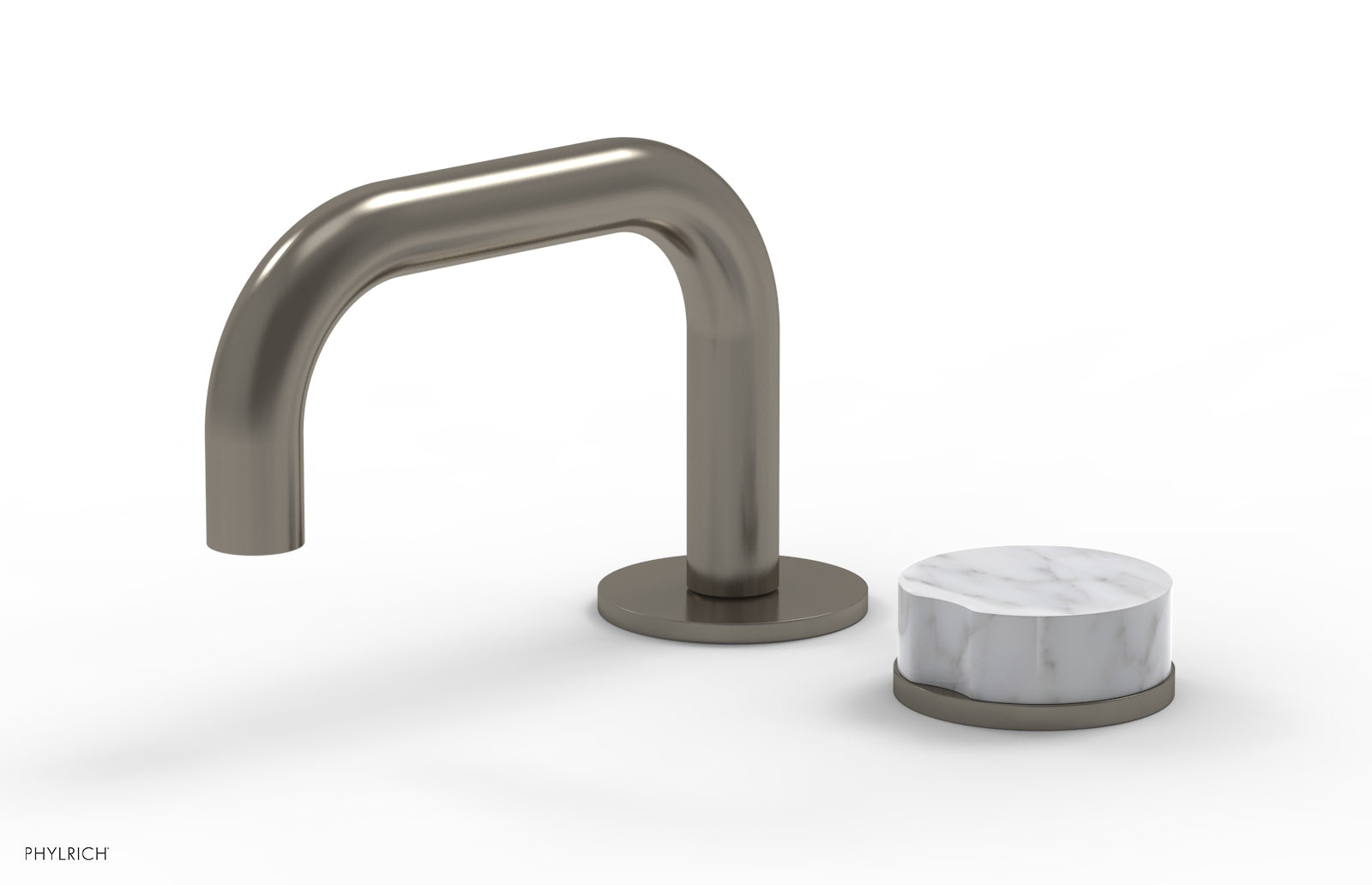 CIRC - Single Handle Faucet - Low Spout, Marble Handle 250L-06