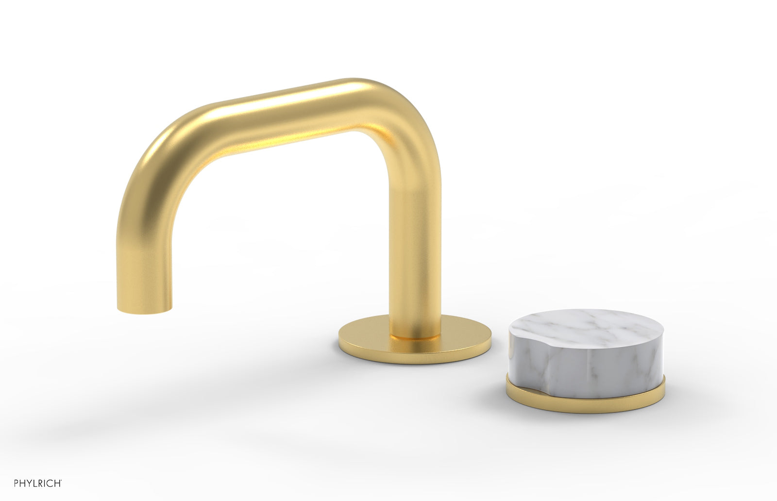 CIRC - Single Handle Faucet - Low Spout, Marble Handle 250L-06 — image 1