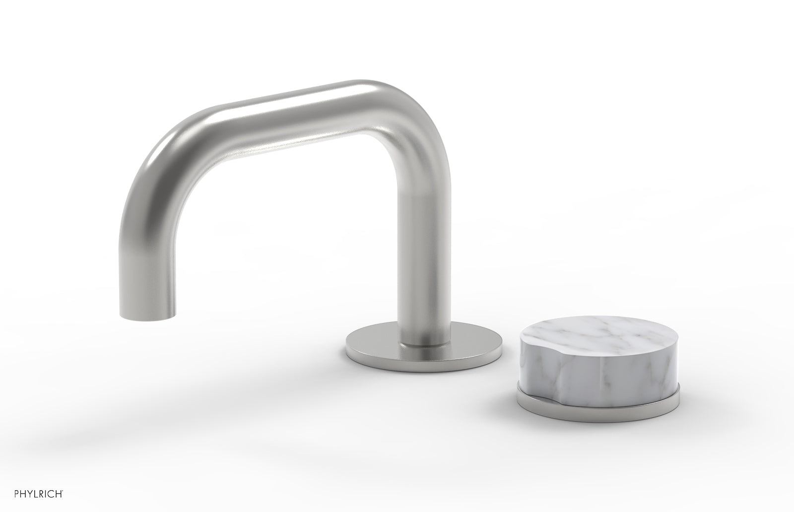 CIRC - Single Handle Faucet - Low Spout, Marble Handle 250L-06 — image 1